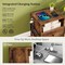 Costway Set of 1/2 Nightstand with Charging Station Bedside Table with Storage Shelf Side Table